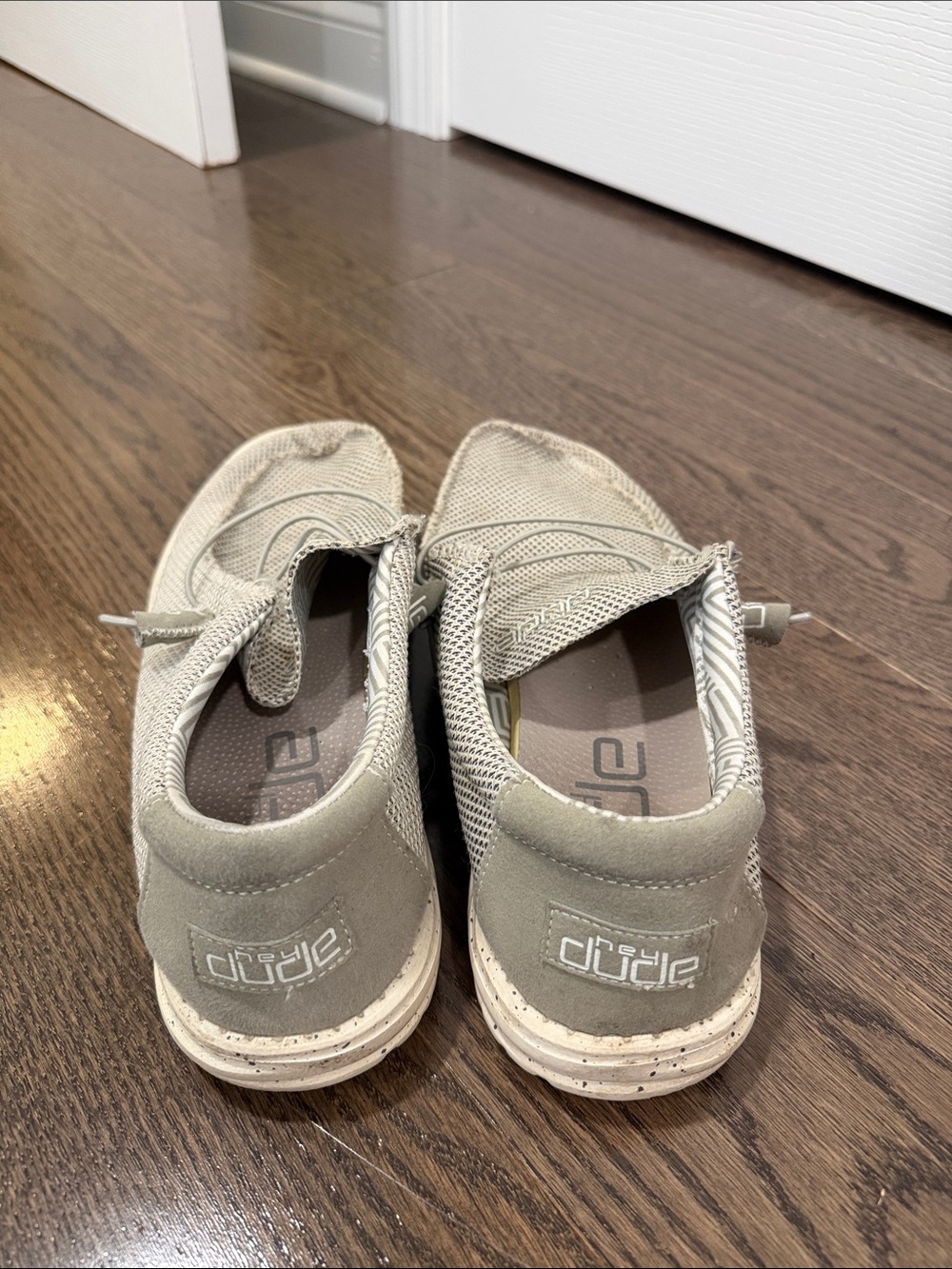 Hey Dude Men's Slip-On Loafers in Light Beige